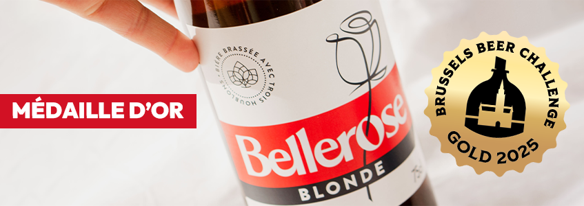 Bellerose Blonde et sa médaille d'or au Brussels Beer Challenge